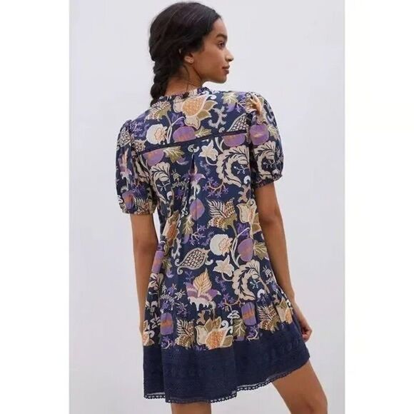 Anthropologie Letmebe Fiore Lace Tunic Dress Small Let me Be - Picture 2 of 8